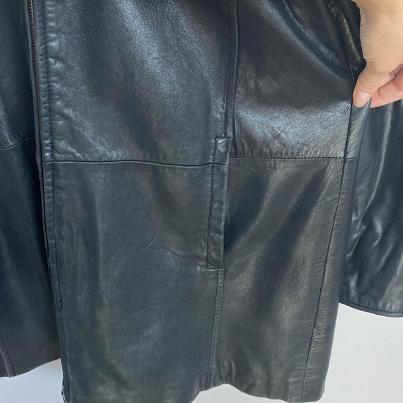 Vintage Gallery Full Leather Jacket Zip front size large - Picture 6 of 15